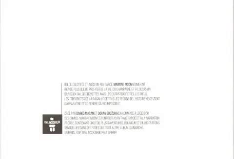 Verso de l'album Martine Moon