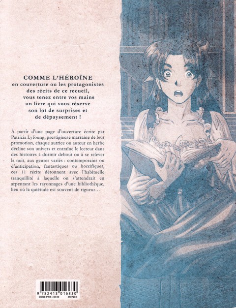 Verso de l'album Les Étudiants de l'académie Brassart Delcourt présentent Tome 3 La Première Page