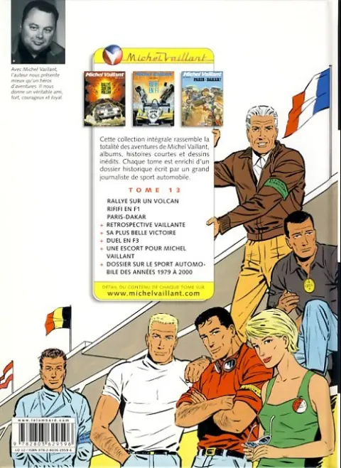 Verso de l'album Michel Vaillant L'Intégrale 13