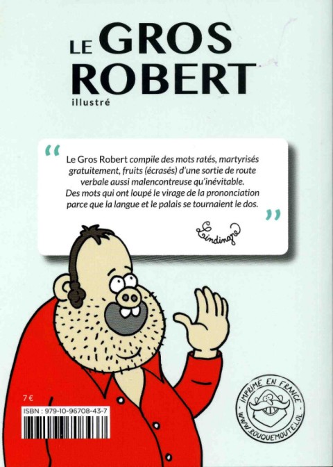 Verso de l'album Le Gros Robert illustré Tome 1