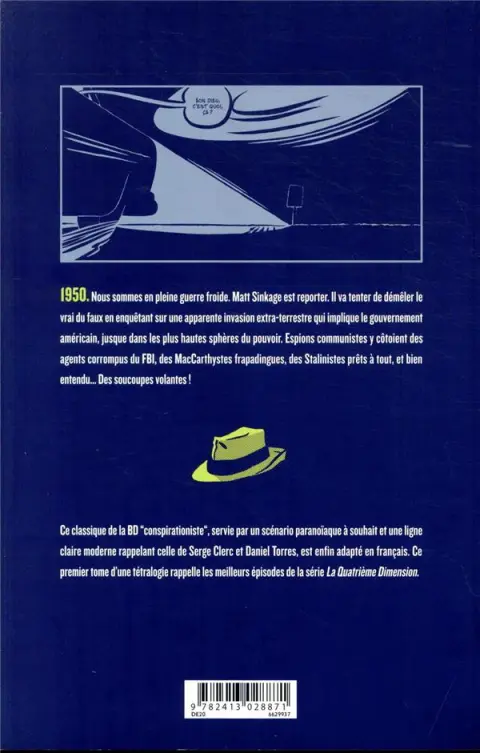Verso de l'album L'invasion silencieuse Tome 1
