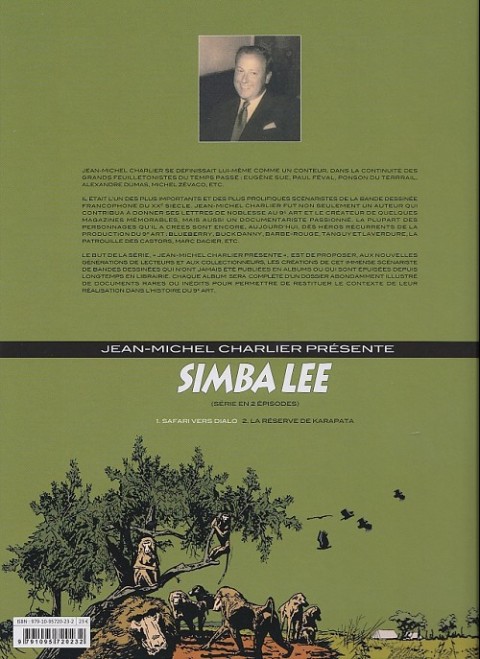Verso de l'album Simba Lee 2 La réserve de karapata
