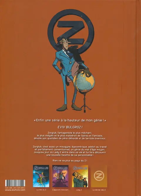 Verso de l'album Zorglub Tome 3 Lady Z