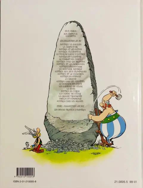 Verso de l'album Astérix Tome 5 Le tour de Gaule d'Asterix