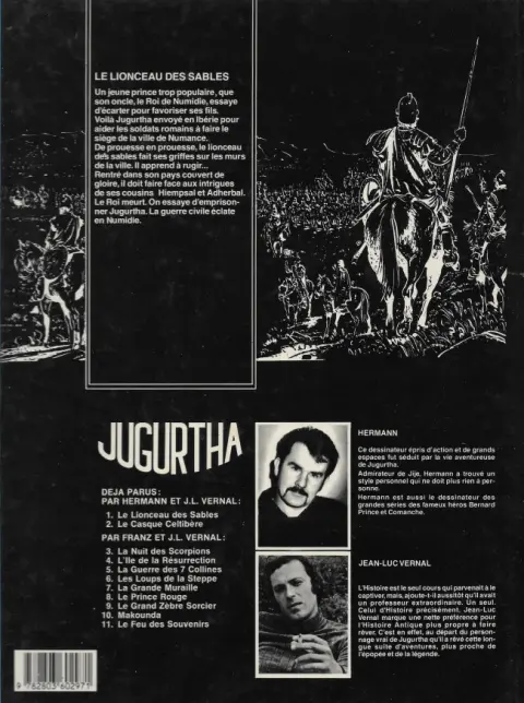 Verso de l'album Jugurtha Tome 1 Le lionceau des sables