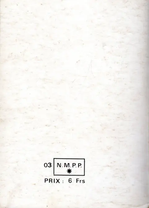 Verso de l'album Safari Album N° 28