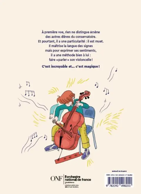 Verso de l'album Mercredi musique 1