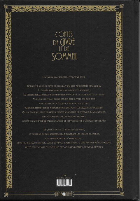 Verso de l'album Contes de Jean Lorrain Tome 4 Contes de givre et de sommeil