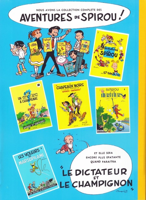 Verso de l'album Spirou et Fantasio Tome 6 La corne de rhinocéros