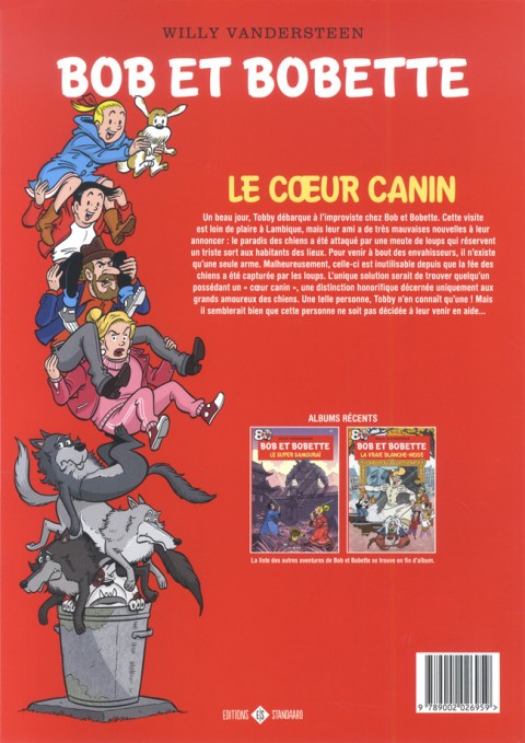 Verso de l'album Bob et Bobette Tome 379 Le coeur canin