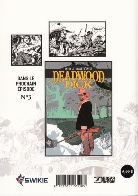 Verso de l'album Deadwood Dick N° 2 Rouge comme le sang