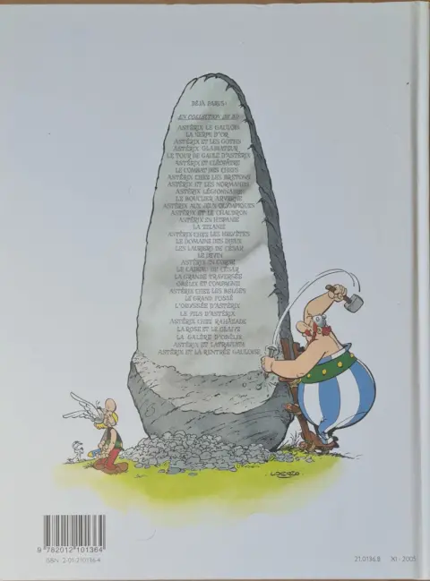 Verso de l'album Astérix Tome 4 Astérix gladiateur