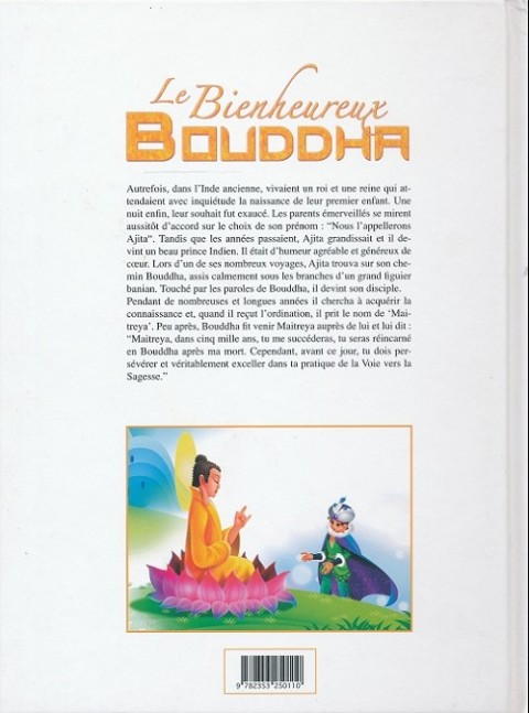 Verso de l'album Contes et Légendes de Chine Le Bienheureux Bouddha