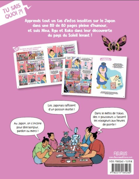 Verso de l'album Tu sais quoi ?! Tome 3 Le Japon