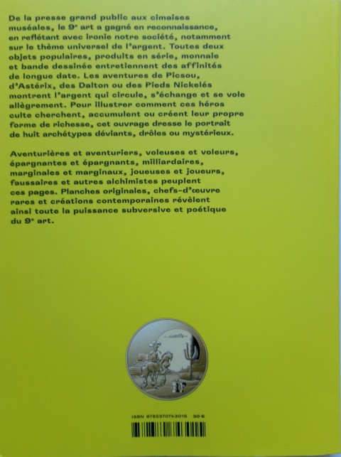 Verso de l'album Cling ! La bande dessinée parle cash