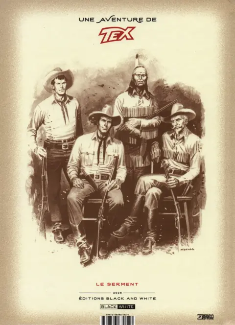 Verso de l'album Tex 19 Le serment