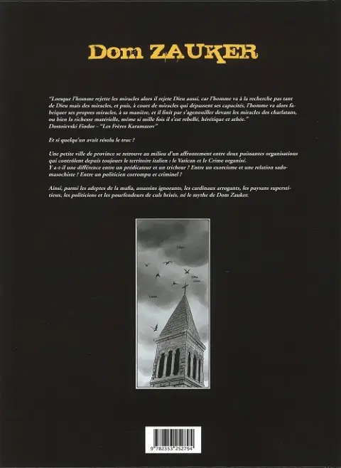 Verso de l'album Dom Zauker exorciste Santo Subito