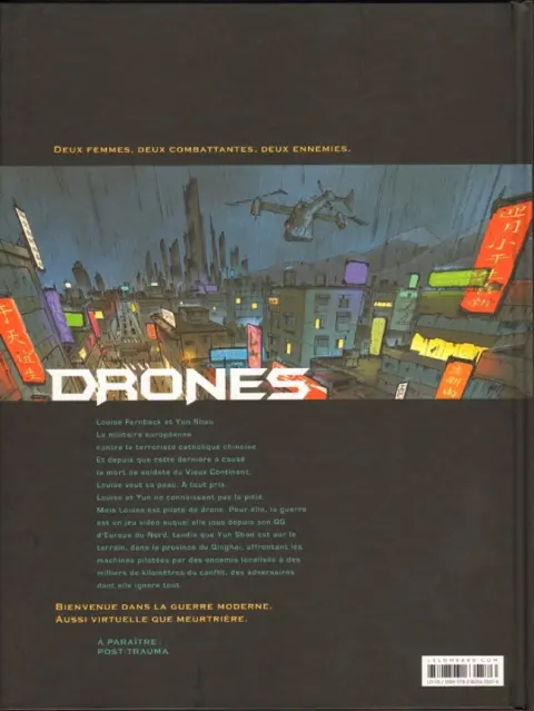 Verso de l'album Drones Tome 1 Le Feu d'Hadès