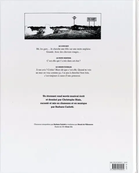 Verso de l'album La Fille