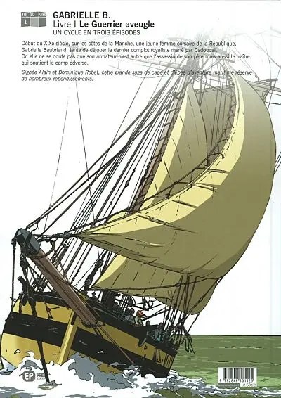 Verso de l'album Gabrielle B. Tome 1 Le guerrier aveugle