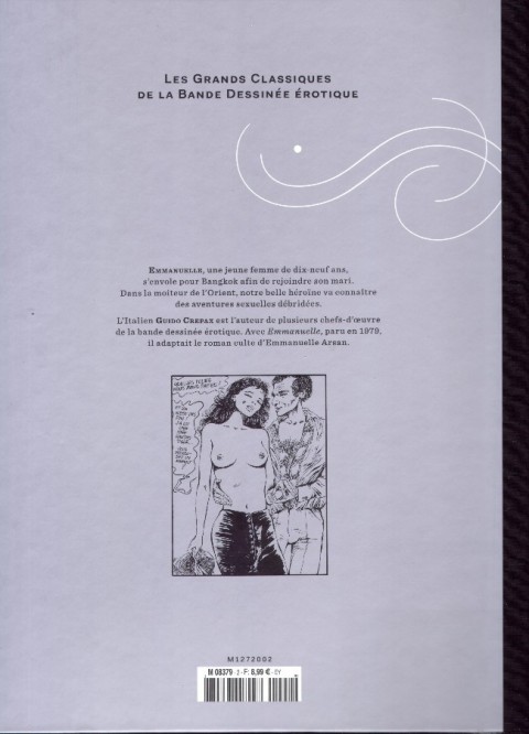 Verso de l'album Les Grands Classiques de la Bande Dessinée Érotique - La Collection Tome 2 Emmanuelle