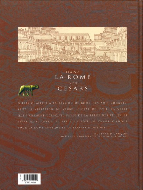 Verso de l'album Dans la rome des Césars