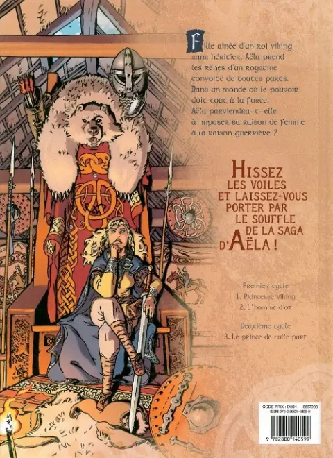 Verso de l'album Aëla Tome 3 Le prince de nulle part