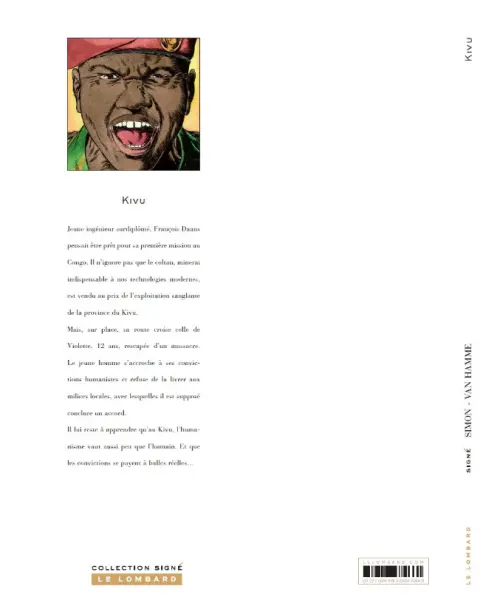 Verso de l'album Kivu