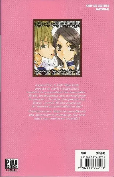 Verso de l'album Maid Sama ! 2