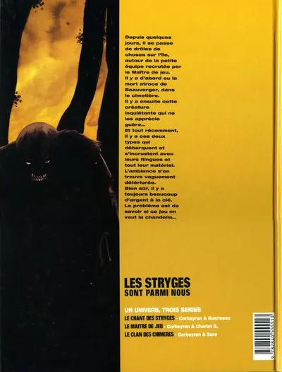Verso de l'album Le Maître de jeu Tome 2 Prémonition