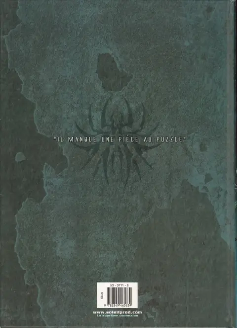 Verso de l'album Mygala Tome 2 Insurrection