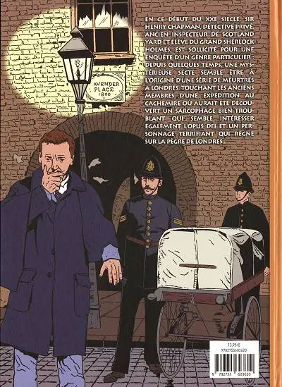 Verso de l'album Les Mystères de Whitechapel Tome 1 Terreur sur Londres