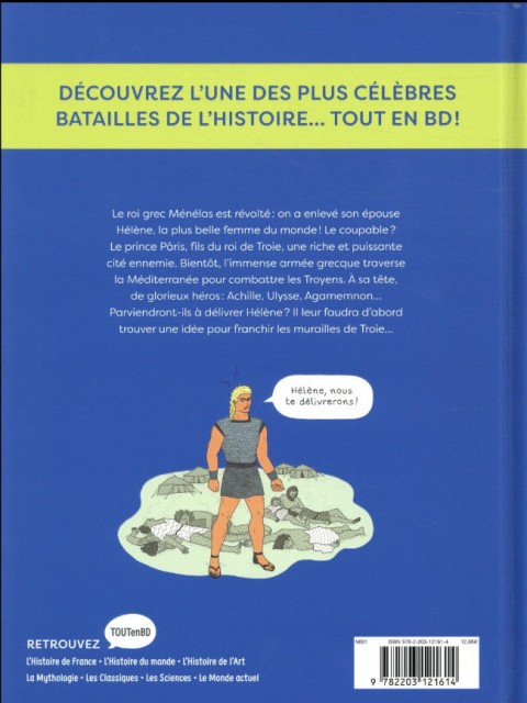 Verso de l'album La Mythologie en BD Tome 9 La guerre de Troie