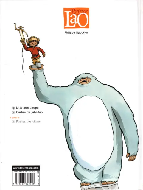 Verso de l'album Prince Lao Tome 2 L'arbre de Jabadao