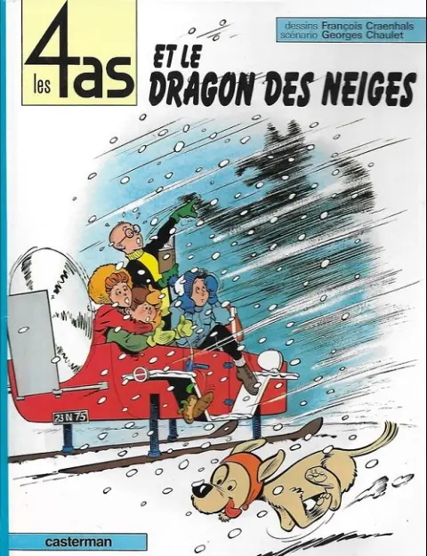 Couverture de l'album Les 4 as Tome 7 Les 4 as et le dragon des neiges