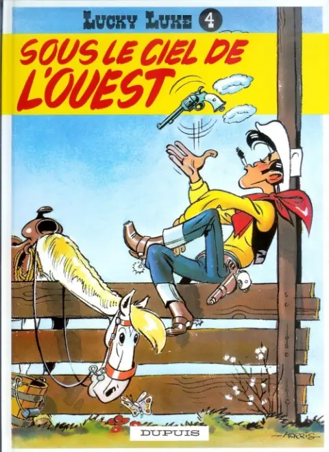 Couverture de l'album Lucky Luke Tome 4 Sous le ciel de l'Ouest