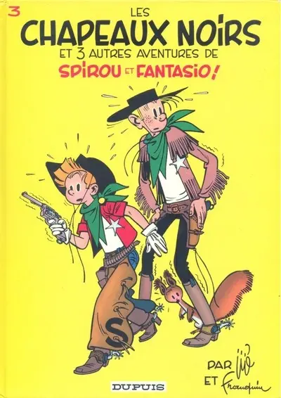 Couverture de l'album Spirou et Fantasio Tome 3 Les chapeaux noirs