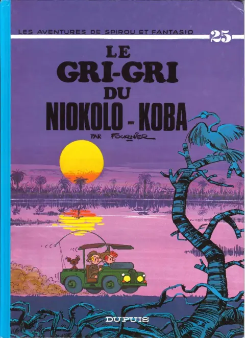 Couverture de l'album Spirou et Fantasio Tome 25 Le gri-gri du Niokolo-Koba