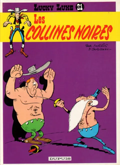 Couverture de l'album Lucky Luke Tome 21 Les collines noires