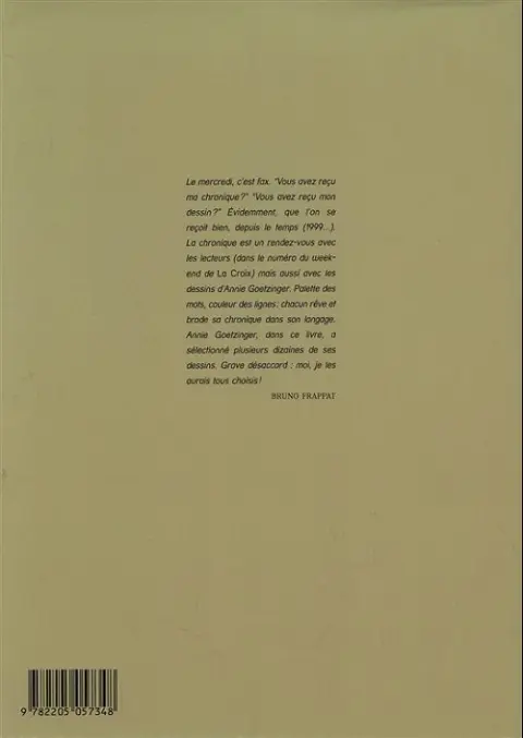 Verso de l'album Le Regard des jours