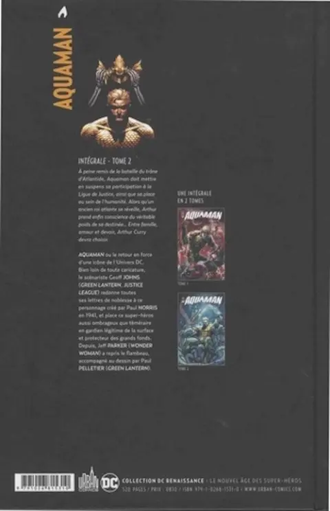 Verso de l'album Aquaman Intégrale Tome 2