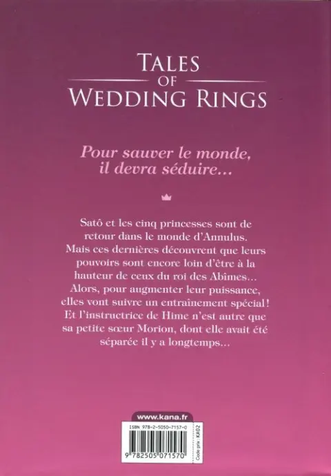 Verso de l'album Tales of Wedding Rings 6