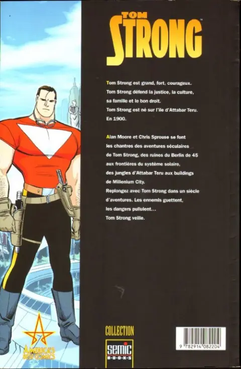 Verso de l'album Tom Strong Tome 1