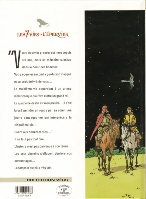 Verso de l'album Les 7 Vies de l'Épervier Tome 6 La part du diable