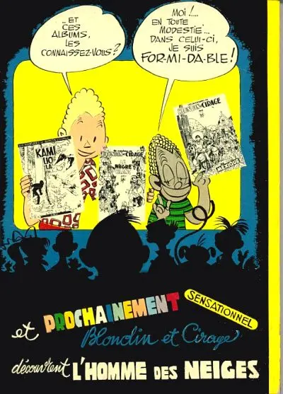 Verso de l'album Blondin et Cirage Tome 8 Silence on tourne !