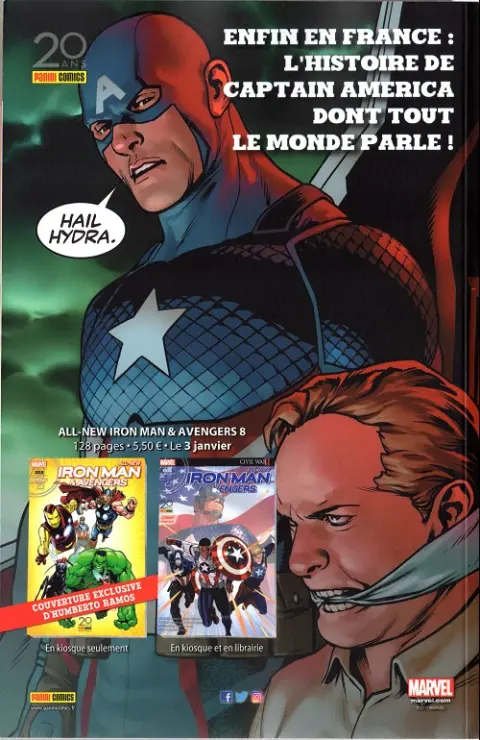 Verso de l'album Civil War II Tome 001