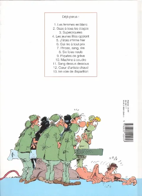 Verso de l'album Les Femmes en Blanc Tome 7 Pinces, sang, rires