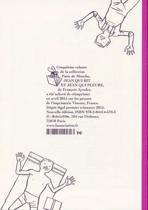 Verso de l'album Jean qui rit et Jean qui pleure