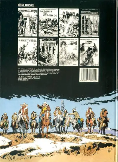 Verso de l'album Jerry Spring Tome 9 Fort Redstone