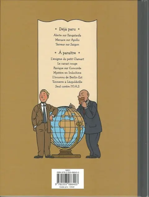 Verso de l'album Les aventures de Scott Leblanc Tome 3 Terreur sur Saïgon